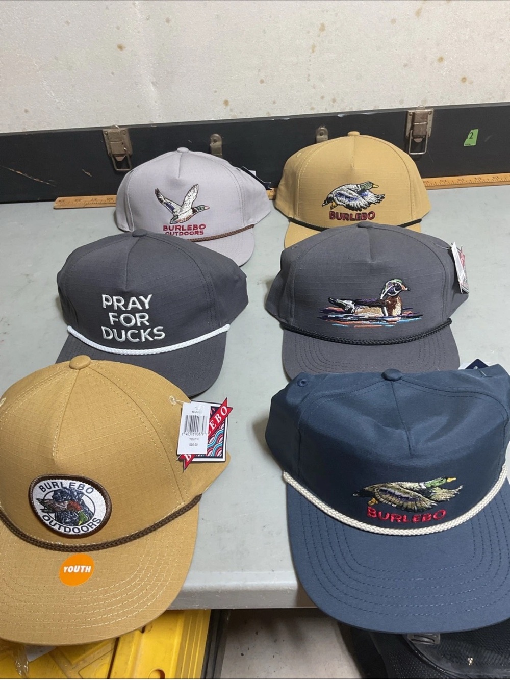 NWT Burlebo Hunting Trucker Cap SnapBack Lot Of 6,fast Shipping